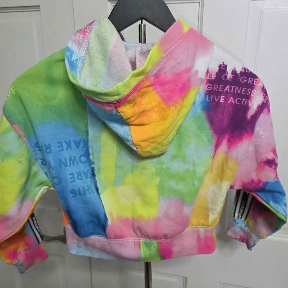 Justice Rainbow Hoodie- Vibrant, Colorful, & Bright- Size XS (5/6)
